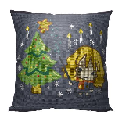 Wb Harry Potter Christmas Magic Printed Throw Pillow by The Northwest in O