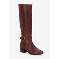 Wide Width Women's Max Medium Calf Boot by Ros Hommerson in Tobacco Leather Suede (Size 9 W)