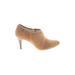 Calvin Klein Ankle Boots: Slip On Stiletto Casual Tan Print Shoes - Women's Size 8 - Almond Toe