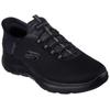 Slip-On Sneaker SKECHERS "SUMMITS-HIGH RANGE", Herren, Gr. 49,5, schwarz, Textil, casual, Schuhe, Slipper, Freizeitschuh, Halbschuh in veganer Verarbeitung
