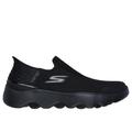 Skechers Men's Slip-ins: GO WALK Massage Fit - Current Slip-On Shoes | Size 11.0 Extra Wide | Black | Textile/Synthetic | Hyper Burst
