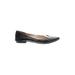 Nine West Flats: Slip On Chunky Heel Casual Black Print Shoes - Women's Size 7 - Pointed Toe