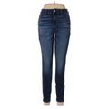 American Eagle Outfitters Jeans - Mid/Reg Rise Skinny Leg Denim: Blue Bottoms - Women's Size 6 - Sandwash