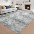 Modern Home Decorate Area Rugs for Living Room, Bedroom, Bathroom, Fluffy Indoor Carpet. (5 ft 3 in 7 ft 5 in)