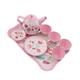 ifundom 1 Set Set Afternoon Tea Toys Metal Teapot Kids Tea Cups Kids Suit Case Kids Playset Suits for Kids Kid Toy Toy's for Kids Afternoon Tea Time Playset House Girl Tinplate Child