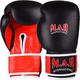 MAR | Black & Red Genuine Leather Boxing Gloves, Professional Kickboxing Muay Thai Gloves Heavy Training Boxing Gloves, Womens Boxing Gloves Kids Boxing Gloves for Men Women & Children 20oz