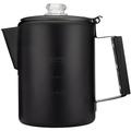 COLETTI Bozeman Percolator Coffee Pot — Camping Coffee Pot, Coffee Percolator – America’s Sleekest Percolator – Pure Stainless Steel, NO Aluminum or Plastic [Black Coat, 9 cup]