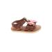 Cat & Jack Sandals: Brown Color Block Shoes - Kids Girl's Size 4