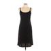 DressBarn Casual Dress - A-Line Scoop Neck Sleeveless: Black Print Dresses - Women's Size 10