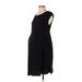 Liz Lange Maternity Casual Dress - Sheath: Black Print Dresses - Women's Size Small