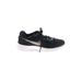Nike Sneakers: Black Solid Shoes - Women's Size 8 - Almond Toe