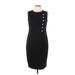 Calvin Klein Casual Dress - Sheath: Black Solid Dresses - Women's Size 10 Petite