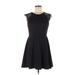 Elodie Casual Dress - A-Line: Black Solid Dresses - Women's Size Medium