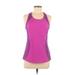 Nike Active Tank Top: Purple Color Block Activewear - Women's Size Medium