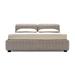 Calligaris Portland Fully Storage Bed Upholstered/Polyester in Brown | 35.63 H x 66.25 W x 100.25 D in | Wayfair CS607404D015S8ES8E00000