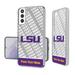 LSU Tigers Galaxy Endzone Personalized Clear Case