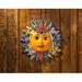 Arlmont & Co. Odbert Handmade Mexican Talavera Ceramic Sun Celestial Indoor Outdoor Wall Art Garden Decor Ceramic | 11.5 H x 11.5 W x 1 D in | Wayfair