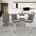 Rosdorf Park Katrisha Modern Metal 26" Counter Bar Stools Wood/Metal in Gray | 39.4 H x 20.3 W x 18.5 D in | Wayfair