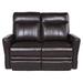 17 Stories Rosaleen 56.5" Flared Arm Reclining Loveseat, Leather in Brown | 41 H x 56.5 W x 38.5 D in | Wayfair FAB18BF054F840A38046E6B769FA11A4