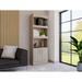 Latitude Run® Rondol 71" H x 24.78" W Standard Bookcase Wood in Gray | 71 H x 10.25 W x 24.78 D in | Wayfair C35761AD0AC94B25954E43F9AE7730C5