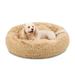 Tucker Murphy Pet™ 23In Dog Bed Self-Warming Plush Shag Fur Donut Calming Pet Bed Cuddler - Gray, Size Extra Large (36" W x 36" D x 7.50" H) Wayfair