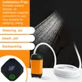 Douche de camping électrique portable pompe de douche extérieure étanche IPX7 affichage numérique