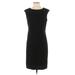 Alfani Casual Dress - Sheath Crew Neck Sleeveless: Black Print Dresses - Women's Size 2