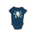 Disney x Jumping Beans Short Sleeve Onesie: Blue Marled Bottoms - Size 12 Month