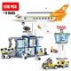 Sluban City Series Aviation Cargo Plane Airport Airbus Airplane Control Tower DIY Building Blocks