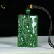 Natural Hetian Jade Dragon Pendant Jasper Zodiac Dragon Necklace Hand-carved Charm Luxury Jewelry