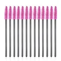 50pcs/lot New make up brush Pink synthetic fiber Disposable Eyelash Brush Mascara Applicator Wand