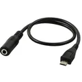 Cavo adattatore per cuffie micro USB/mini USB 5P jack maschio a femmina da 3,5 mm 0,3 m