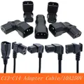 IEC60320 C13 Angle Converter Angle Extension Cable C13 to C14 PDU Up Down Right Angle Power Cables