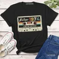 1974 Cassette Vintage Graphic T-Shirt Made in 1974 50th Birthday Years Old Gift for Mom Dad 50th