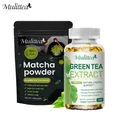Mulittea Matcha Green Tea Capsule plant based for Digestion and fatigue relief Promote appetite Tea