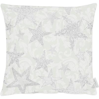 Kissenhülle APELT "4711" Gr. 1, grau (grau, silberfarben), B:40cm H:1cm L:40cm, Polyester, Viskose, Polyacryl, Obermaterial: 65% Polyester, 30% Viskose, 5% Polyacryl, Kissenbezüge, 4711 40X40 Image
