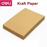 100 TEILE/LOS Deli Kraft papier A5 A4 A3 80g 120g 160g papier Drucken papier kraft papier großhandel