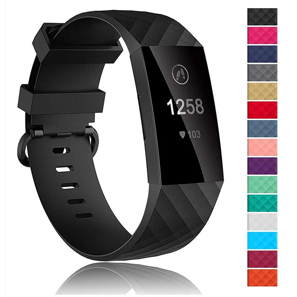 Silikon armband für Fitbit Charge 3 Se Band Ersatz Armband Charge4/3se Smart Watch Sport Armband Fitbit Charge 4 Band Image