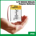 800mAh 3 7 V 802535 Lithium-Polymer Li-Po Akku Für bluetooth lautsprecher MP5 GPS DVD PDA PDA LED