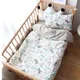 Baby Nursery Bedding Set 3 Pcs Cotton Cartoon Bed Linens Boy Girl Cot Crib Kit Pillowcase Quilt