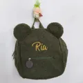 Custom Embroidery Kids Cute Bear Backpack Toddler Backpack Boys Girls Kindergarten Schoolbag with