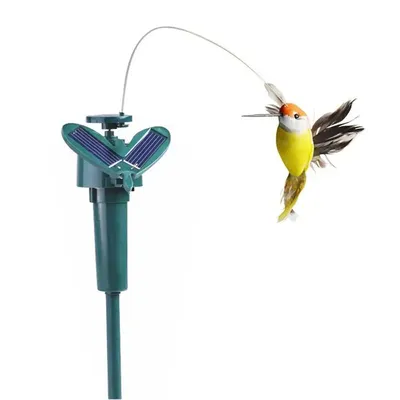 Neue Solar Rotierenden Vogel Lustige Solar Spielzeug Fliegen Kolibri Angetrieben Vögel Für Außen Yard Garten Dekoration