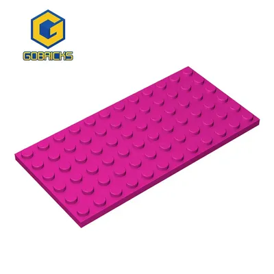 Gobricks 1 stücke Platte 6x12 kompatibel mit 3028 stücke von kinder spielzeug Baut Partikel Moc Teile spielzeug für Kinder Image