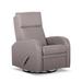 Manual Glider Swivel Recliner (Swiveling 360 Degrees) Multi-Functional Home Swivel Reclining Chair w/Long Handle & Safety Locks