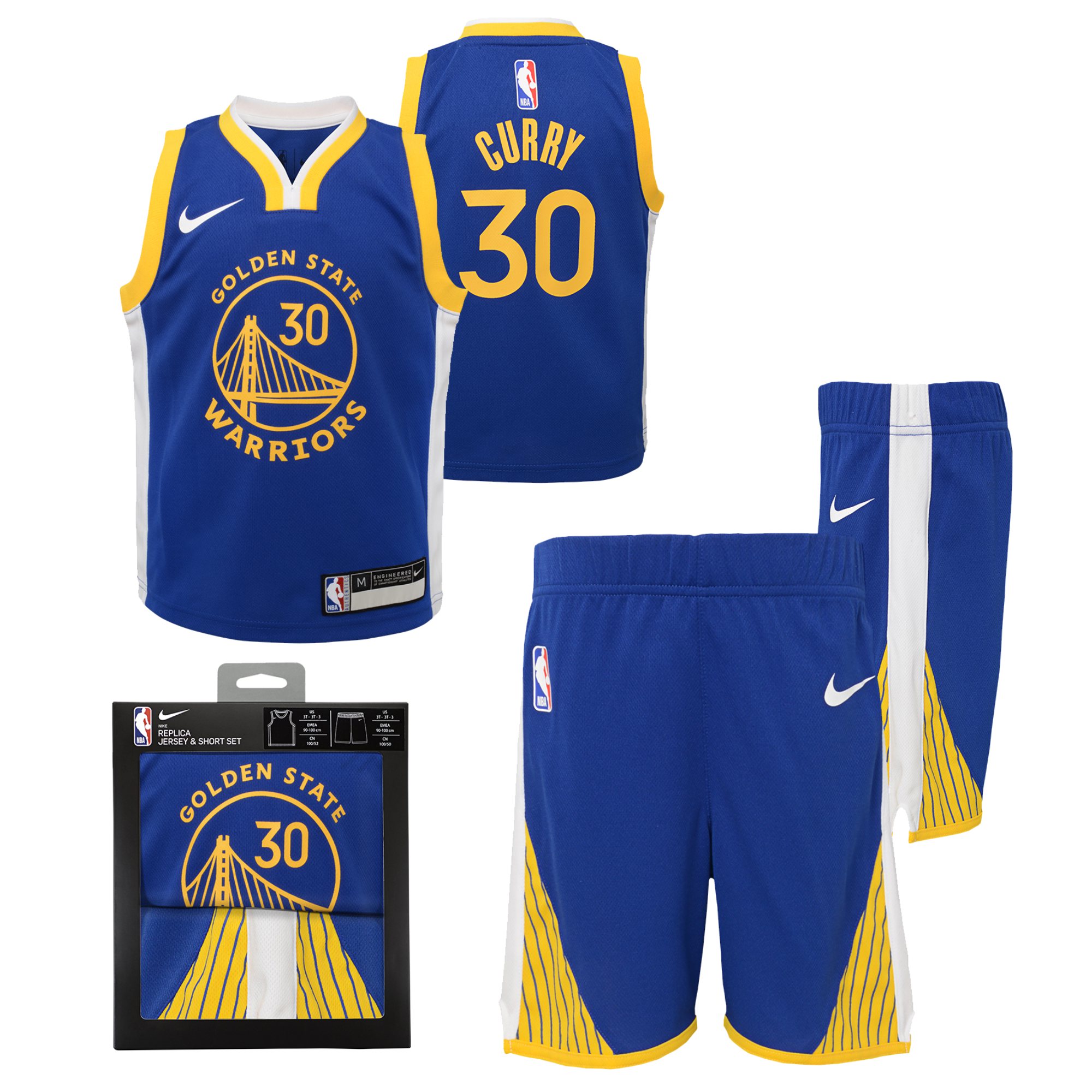 Golden State Warriors Replica Icon Jersey Box Set – Stephen Curry – Kleinkind Image