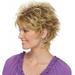 QUEENTAS Short Blonde Wig Layered Blonde Wig with Bangs Synthetic Pxie Cut Wigs for Women Blonde Mullet Wigs with Highlighted Honey Blonde Wig