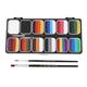 COOLL Face Paint Kit for Adults Safe Face Paint for Children Water Based Face Paint Kit Professional Body Paint Oil Palette with 2