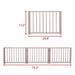 Anself Indoor Pet Fence 17.5 inch Height Eco friendly Log Material Reliable and Durable Pet Containment Solution