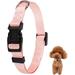 Adjustable Dog Collar Black Nylon Dog Collar Martingale Collar for Dogs with Quick Release Buckle Classic Pet Collar for Small Medium Large Dogs (Small 1 Pack Pink)