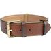 Brown XL Leather Padded Dog Collar 28 Inches Long x 1.75 Inches Wide Neck Size 22 to 25 Full Grain Real Luxury Leather for XLarge Dogs
